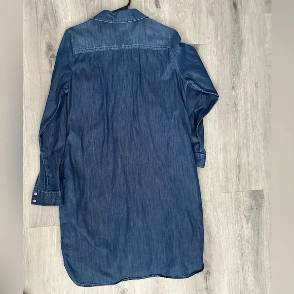 White House Black Market Denim Dress Size 10 - Picture 3 of 3